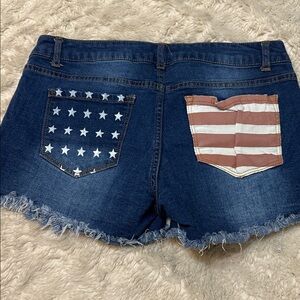 Altar'd State Dark Blue Jean Shorts